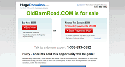 Desktop Screenshot of oldbarnroad.com